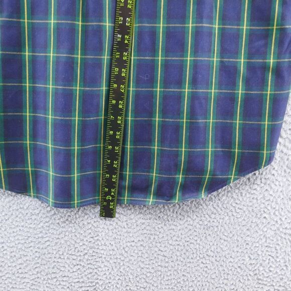 Ralph Lauren Mens Long Sleeve Button Down Shirt XL Blue Green Plaid‎ Casual - Picture 7 of 11
